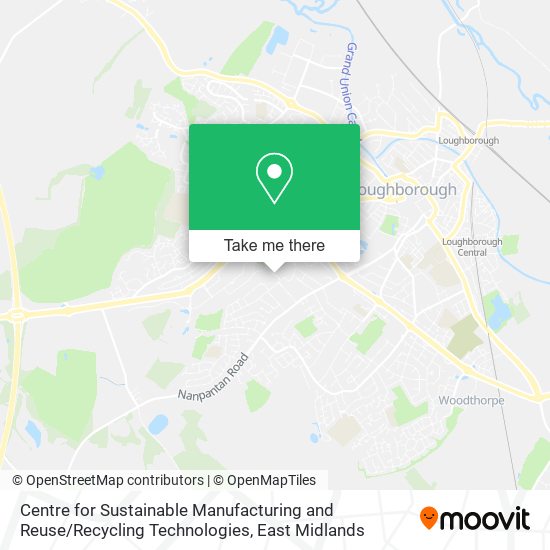Centre for Sustainable Manufacturing and Reuse / Recycling Technologies map