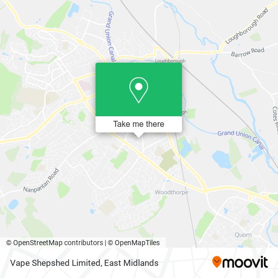 Vape Shepshed Limited map