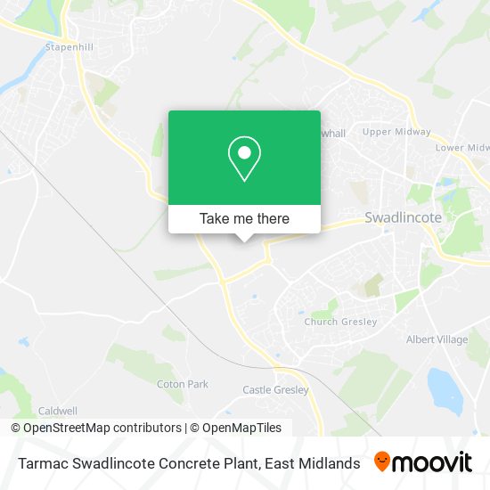 Tarmac Swadlincote Concrete Plant map