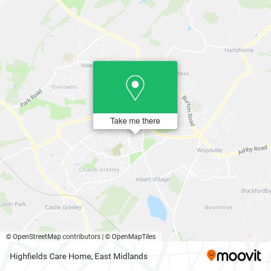 Highfields Care Home map