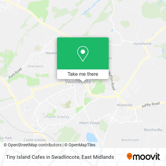Tiny Island Cafes in Swadlincote map