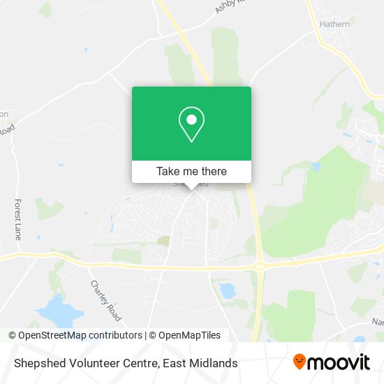 Shepshed Volunteer Centre map