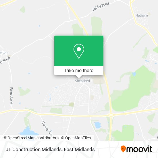 JT Construction Midlands map
