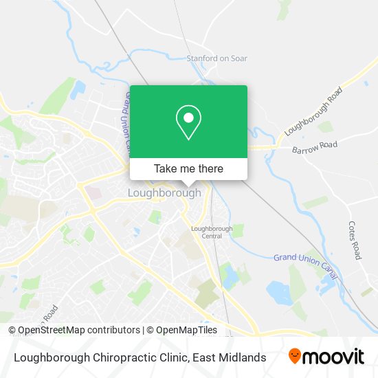 Loughborough Chiropractic Clinic map