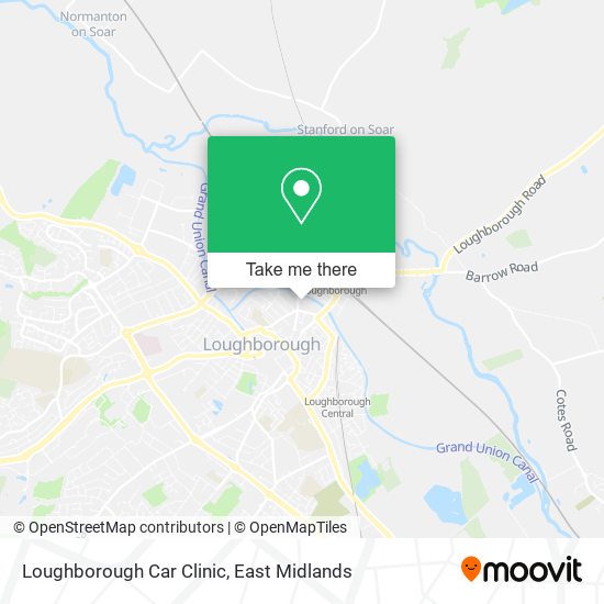 Loughborough Car Clinic map