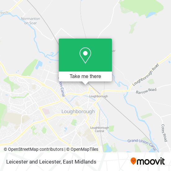 Leicester and Leicester map