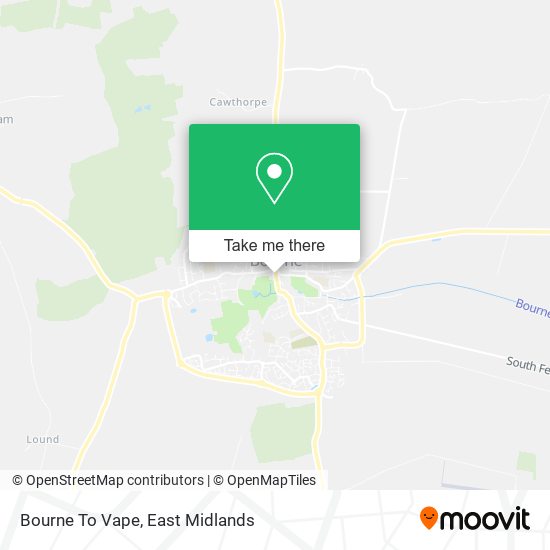 Bourne To Vape map