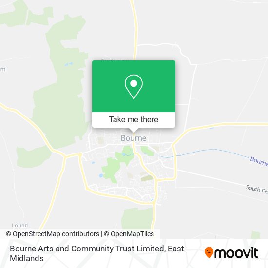 Bourne Arts and Community Trust Limited map