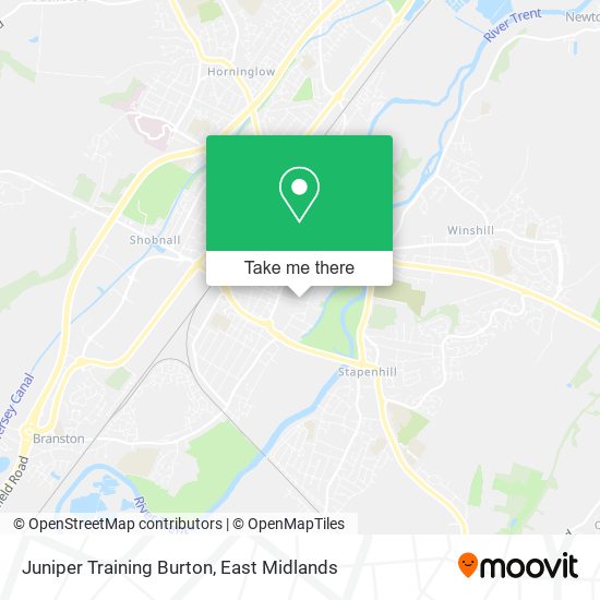 Juniper Training Burton map