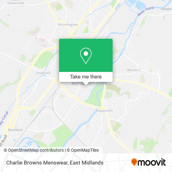 Charlie Browns Menswear map