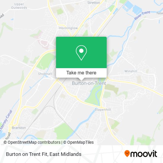 Burton on Trent Fit map