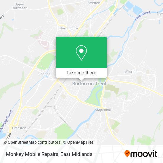 Monkey Mobile Repairs map