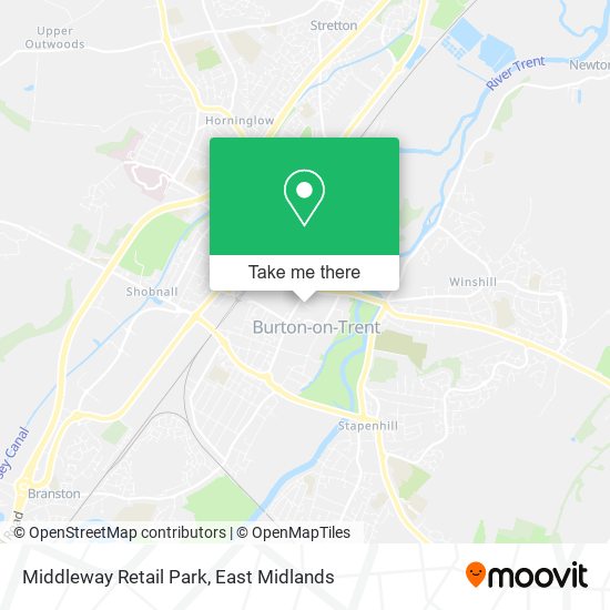 Middleway Retail Park map