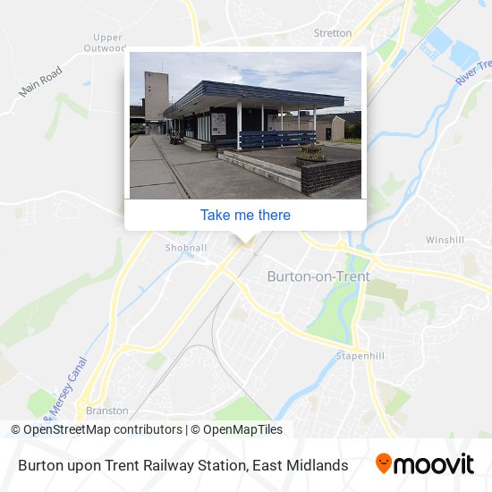 How to get to Burton upon Trent Railway Station in East Midlands