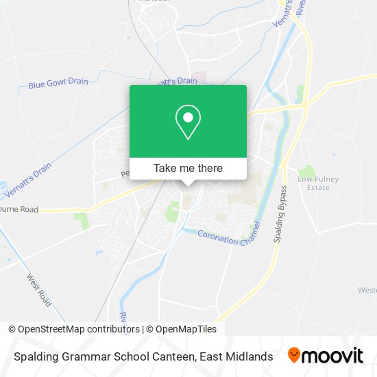 Spalding Grammar School Canteen map