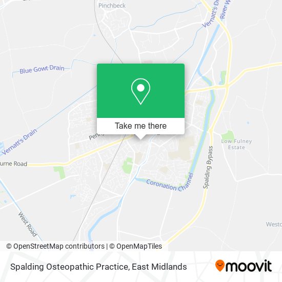 Spalding Osteopathic Practice map