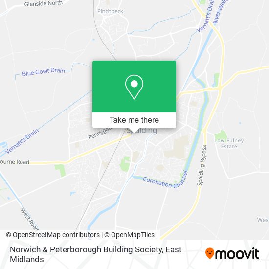 Norwich & Peterborough Building Society map