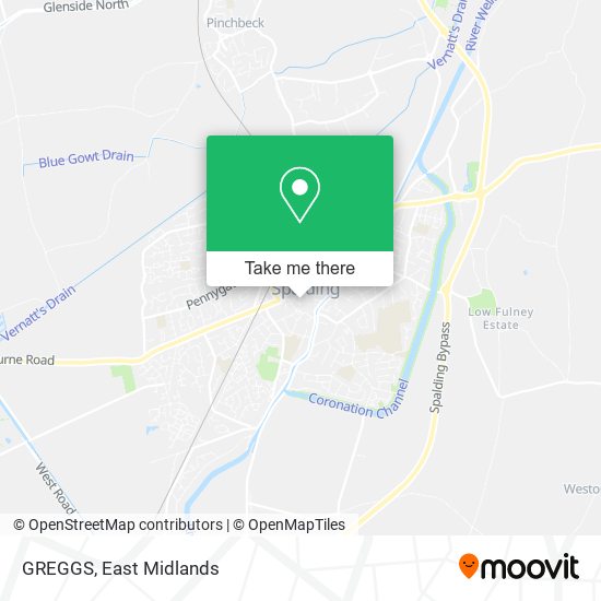 GREGGS map