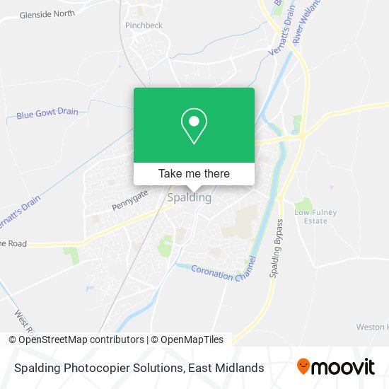 Spalding Photocopier Solutions map