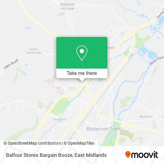 Balfour Stores Bargain Booze map