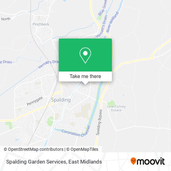 Spalding Garden Services map