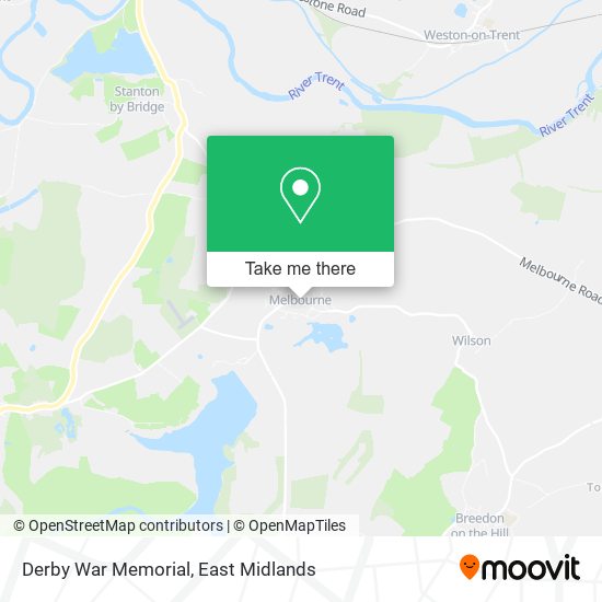 Derby War Memorial map