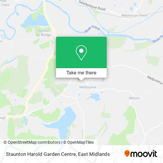 Staunton Harold Garden Centre map