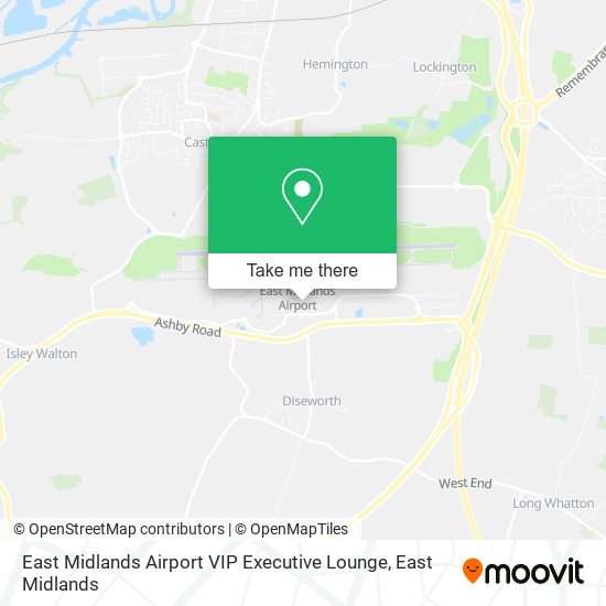 East Midlands Airport VIP Executive Lounge map