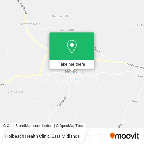 Holbeach Health Clinic map