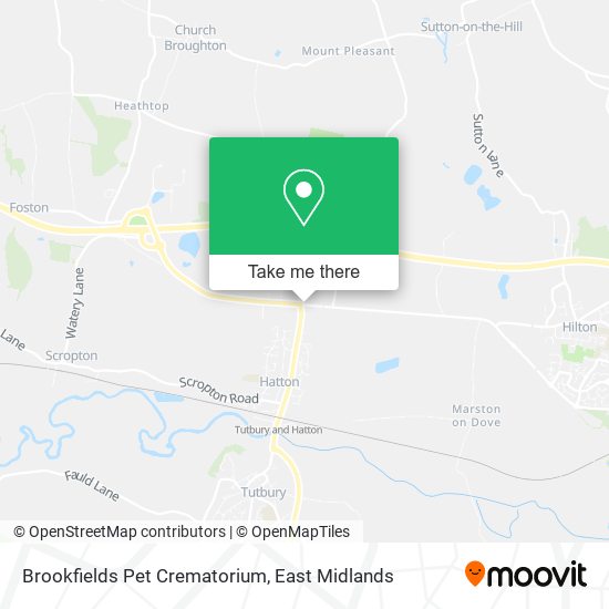 Brookfields Pet Crematorium map