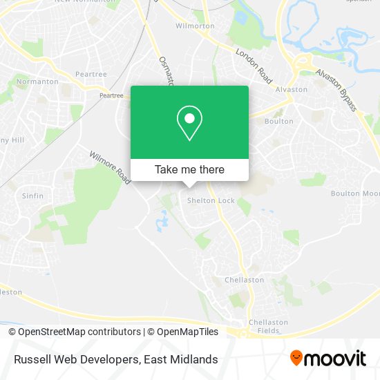 Russell Web Developers map
