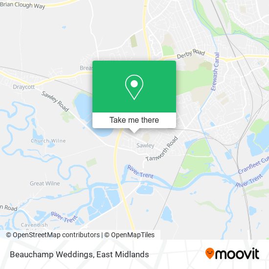 Beauchamp Weddings map