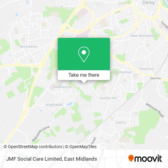 JMF Social Care Limited map