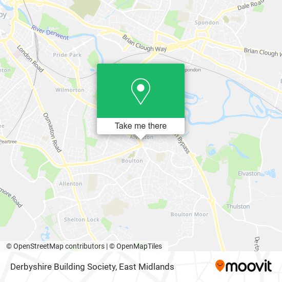 Derbyshire Building Society map