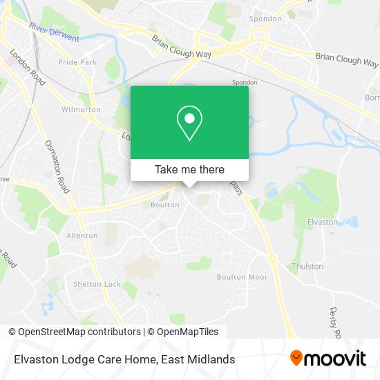 Elvaston Lodge Care Home map
