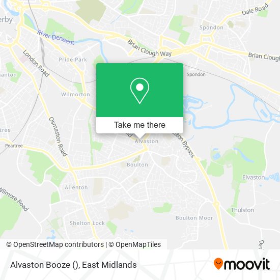 Alvaston Booze map