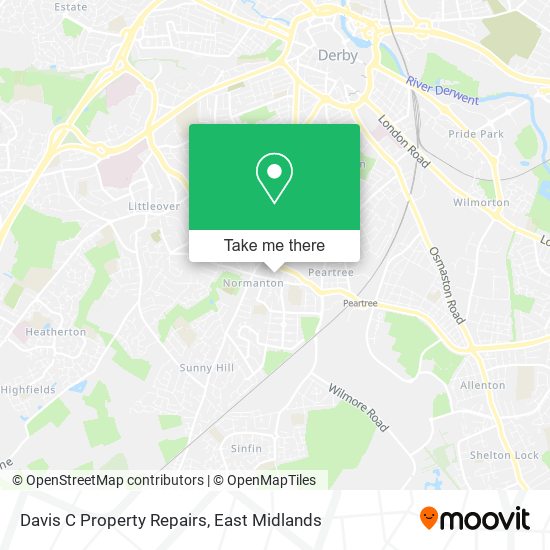 Davis C Property Repairs map