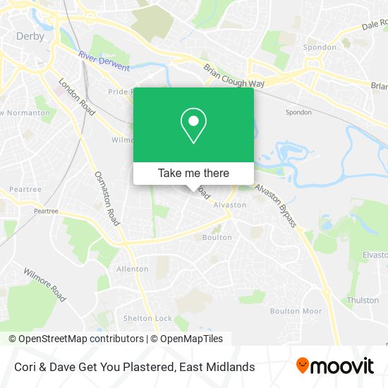 Cori & Dave Get You Plastered map