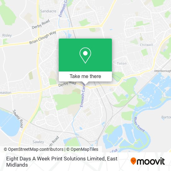 Eight Days A Week Print Solutions Limited map