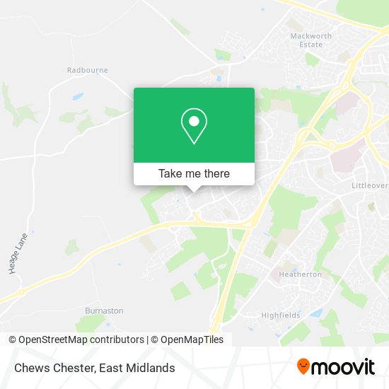 Chews Chester map