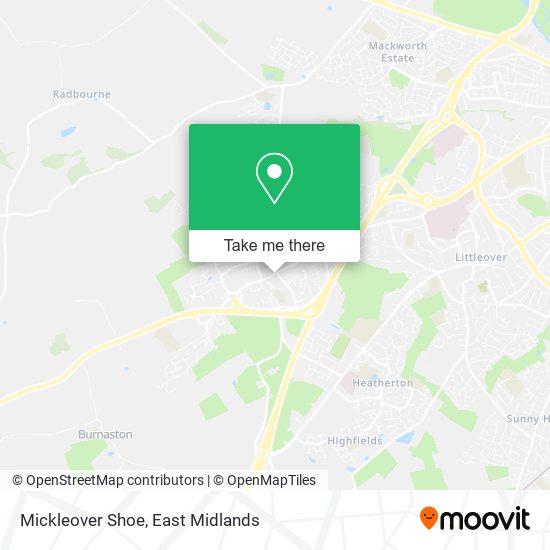 Mickleover Shoe map