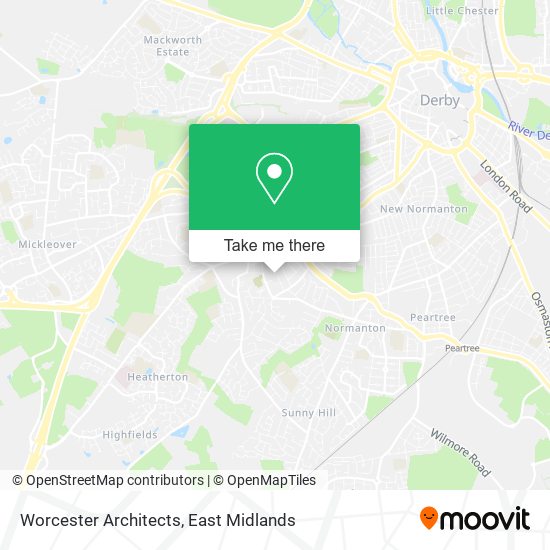 Worcester Architects map