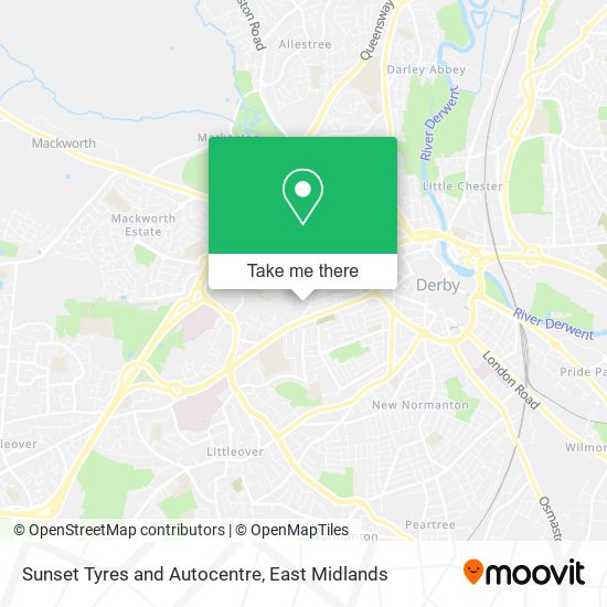 Sunset Tyres and Autocentre map