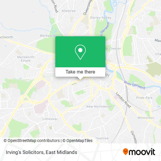 Irving's Solicitors map