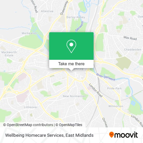 Wellbeing Homecare Services map