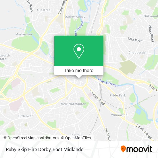 Ruby Skip Hire Derby map