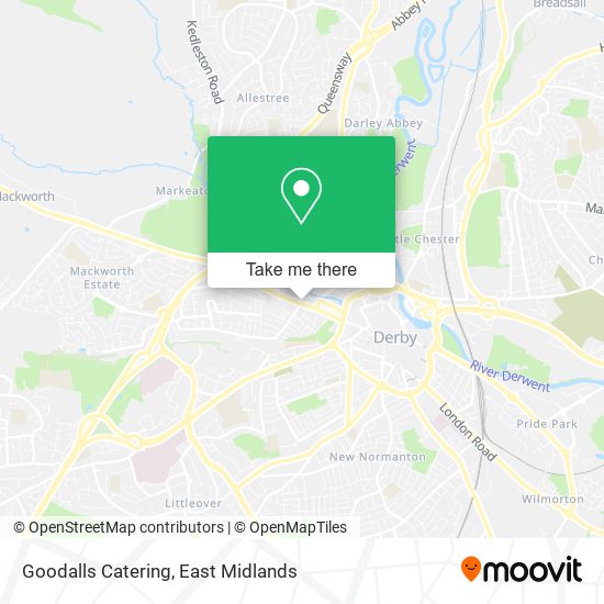 Goodalls Catering map