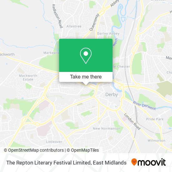 The Repton Literary Festival Limited map