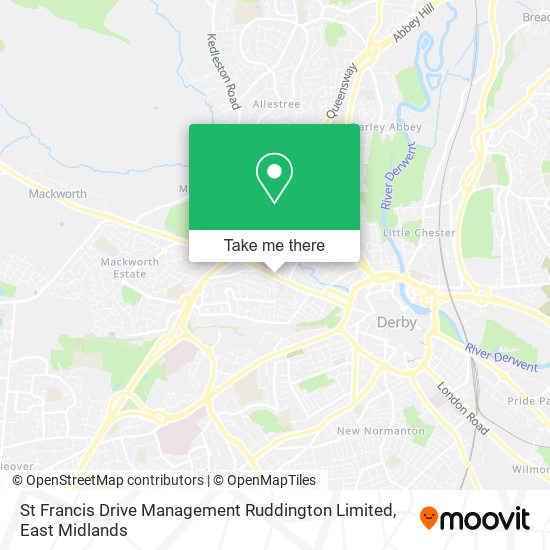 St Francis Drive Management Ruddington Limited map