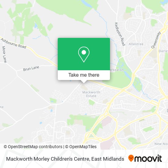 Mackworth Morley Children's Centre map